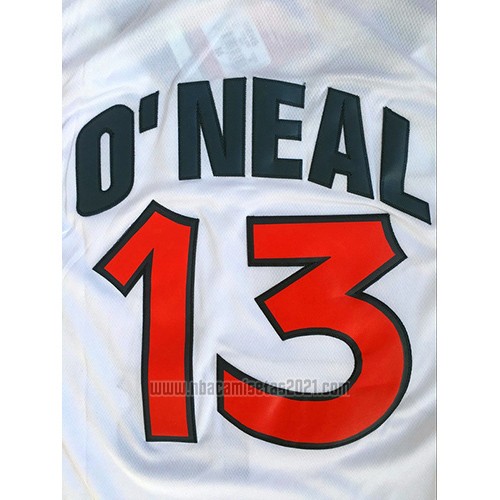 Camiseta USA 1996 Shaquille O'Neal #13 Blanco